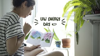 A low energy sick day for cosy quite sketching  Artist Diaries 16 [upl. by Zarla]