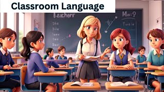 English Conversation  Teacher student  School Dialogue  classroomlanguage kidslearning [upl. by Clarence]