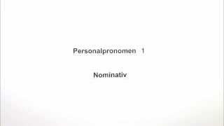 Die Personalpronomen in der Grundform Nominativ  Deutsch  Grammatik [upl. by Halsy901]