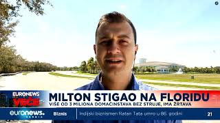 Srbljanović iz Floride za Euronews o uraganu Milton [upl. by Antonina]