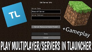 How To Play Multiplayer amp Servers On Minecraft Tlauncher Bedwars Factions Skywars amp Much More [upl. by Udele]