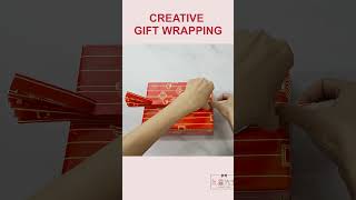 Fan style rectangular gift wrapping ideas shorts howtowrap giftpackingideas [upl. by Goldshell795]