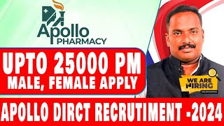 Apollo Group Job Updates For Male amp female  Latest Tamilnadu Jobs 2024  Tamil  VVVSI [upl. by Nosiddam]