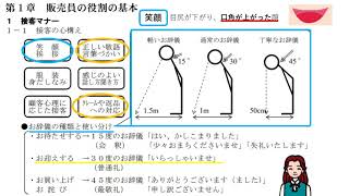 販売士３級第５回「販売・経営管理１」販売員の基本と店舗管理 [upl. by Amalia338]