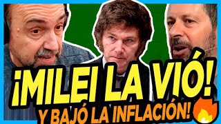 NAVARRO Y ZAIAT DEBATEN sobre lo que está haciendo Milei con la inflación [upl. by Onateag307]