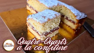 QuatreQuarts à la Confiture  Recette Facile et Rapide [upl. by Neehcas449]