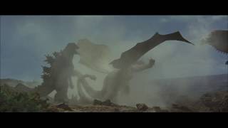 Ghidorah the ThreeHeaded Monster 1965 In the Heat of Battle clip  Classic Japanese Monsters [upl. by Blunt]