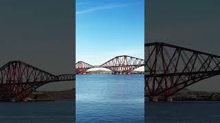 Forth Bridge Queensferry Crossing scotlandsbeauty bridge Redbridge visitscotland train [upl. by Newby665]