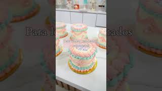 DECORAR EN CREMA 🎂 Vainilla Cakes by Luisa Quiroz [upl. by Ysdnil]