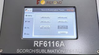 How to operate Scorch  Sublimation Tester  RF6116A  REFOND  ISO 105 X11  JIS  AATCC [upl. by Suivatna]