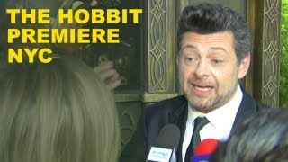 The Hobbit Premiere 2012  Andy Serkis amp Dwarves Interview  Beyond The Trailer [upl. by Ethbin]