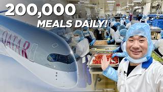 Inside Qatar Airways  How do they make 200000 Airplane Meals a day [upl. by Gerdeen]