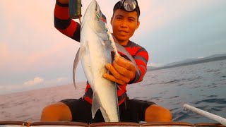 Handline jigging  isdang inggatan  morning fishing [upl. by Llamaj]