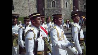 public duties 1st battalion royal malay regiment at windsor castle [upl. by Aneret]