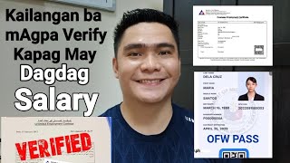 KAILANGAN BA MAGPA VERIFY KUNG MAY DAGDAG SALARY  POLO VERIFICATION SALARY INCREASE  OEC OFW PASS [upl. by Bradford402]