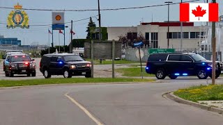 Prime Ministerial Motorcade  Toronto Airport  YYZ  RCMP  2024 [upl. by Jill77]