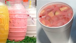 AGUA DE FRUTAS TIPO LA MICHOACANA PARA VENDER Agua de frutas para negocio o consumo [upl. by Antonin]