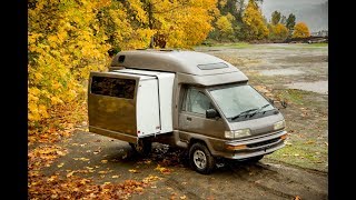 SALE REVIEW 1990 Toyota CAMPMATE 4wd Diesel JDM Camper Van  by VANLIFE NORTHWEST [upl. by Belloir]