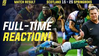 Sloppy Springboks still too strong for Scotland  South Africa vs Scotland Review [upl. by Rosy]