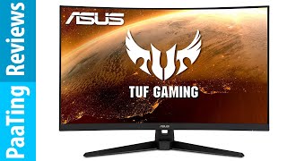 ASUS TUF Gaming VG32VQ1B 315” Curved Monitor WQHD 165Hz 1ms Review [upl. by Joyan]