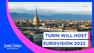 Turin will host Eurovision 2022 🇮🇹 [upl. by Llenyaj]