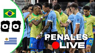 Uruguay VS Brasil 🔴  Tanda de penales en VIVO [upl. by Sidra202]