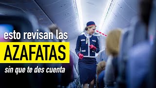 Lo que las AZAFATAS REVISAN en el avión  Ceci de Viaje [upl. by Vola549]