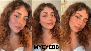 MYEYEBB COLORED CONTACTS LENSES REVIEW ON DARK EYES BlueGreenBrown [upl. by Burnsed10]