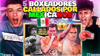 🇪🇸ESPAÑOL REACCIONA a TOP 5 BOXEADORES BOCONES CALLADOS por MEXICANOS🇲🇽 se llevaron SU MERECIDO [upl. by Chapen]