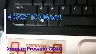 How to Boot in Compaq Presario CQ40  How to Boot in boot menu and bios in compaq cq40  English [upl. by Nibbor205]