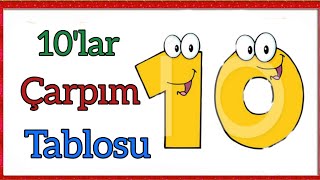 10lar çarpım tablosu ezberlemeçarpım tablosu10lar çarpım tablosu tekrarlı10lar çarpım tablosu [upl. by Denison641]