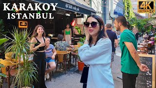 Istanbul Türkiye 4K Walking Tour Karakoy Galata Bridge [upl. by Sehguh]