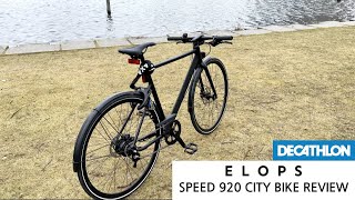 Decathlon ELOPS Speed 920 City Bike Stadsfiets Review [upl. by Kerry]