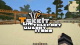 How To  Teleport Quarry Items in Tekkit Lite [upl. by Ruff]