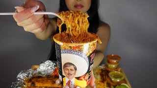 Mexican Food Mukbang  CHEESY BIRRIA TACOS BIRRIA RAMEN ASADA BURRITO [upl. by Byron221]