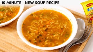 Maggi Soup Recipe  Comforting Veg Noodles Soup in 10 Minute  CookingShooking [upl. by Matland]