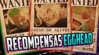 LAS INCREÍBLES NUEVAS RECOMPENSAS DE LOS MUGIWARA TRAS EGGHEAD  ONE PIECE [upl. by Eido]