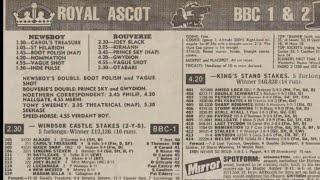 Royal Ascot 1986 Day 4 First 4 Races on The CardHigh Quality RecordingRacing Legends [upl. by Flynn625]