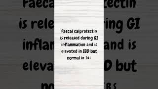 Faecal calprotectin in IBD  MRCP  shorts inflammatoryboweldisease crohns ulcerativecolitis [upl. by Alurta]