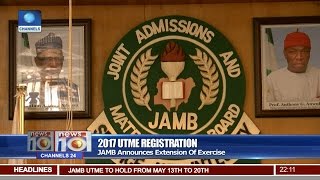 News10 JAMB Announces Extension Of 2017 UTME Registration 080417 Pt 1 [upl. by Kissel]