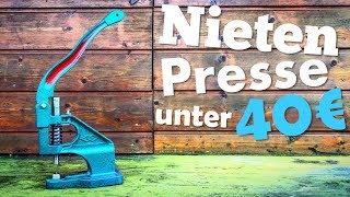 Nietenpresse unter 40€  Nietpresse  Ösenpresse  Nietwerkzeug  Kydex  Messerbau  Knifemaking [upl. by Cohby]