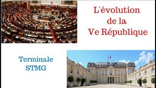 Terminale STMG ST2S Lévolution de la Ve République  cours complet [upl. by Vivianna]