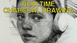 Realtime Charcoal Drawing 162 [upl. by Landsman]