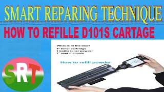 how to refile cartage D101 Samsung  how to refill Samsung mltd101s toner cartridge [upl. by Kane]