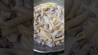 chicken pasta penneyoutubeshorts whitesauce italian food cheflife cooking foodie [upl. by Lipscomb]