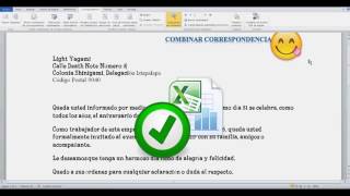 VINCULAR EXCEL A WORD correspondenciaword en corto [upl. by Wengert]