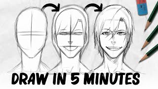 How to draw a face  My Method  DrawlikeaSir [upl. by Magen]