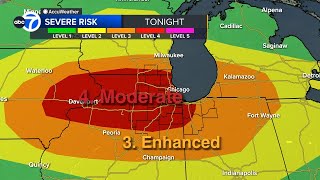 LIVE RADAR Tornado Warnings issued in Chicago area [upl. by Ecurb250]