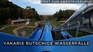 Yakaris rutschige Wasserfälle NEU 2023  Yakari Erlebniswelt  Fort Fun Abenteuerland  OnRide POV [upl. by Eignav264]