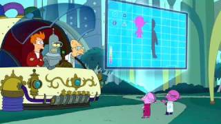 Futurama Time Machine  Human Evolution Intellect vs Physical Strengh [upl. by Notsur]